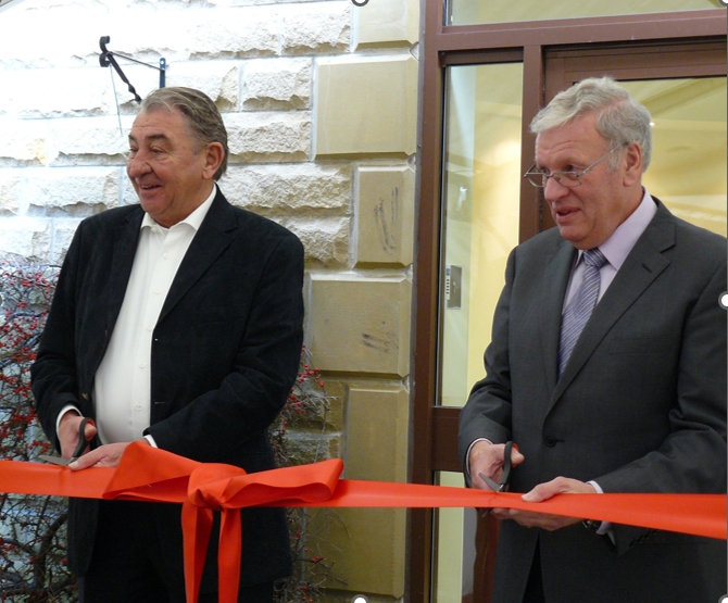 Dick van Wijke and Edward Kelly opening our new office in 2011