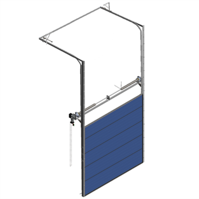 Porte basculante sectionnelle BIM model