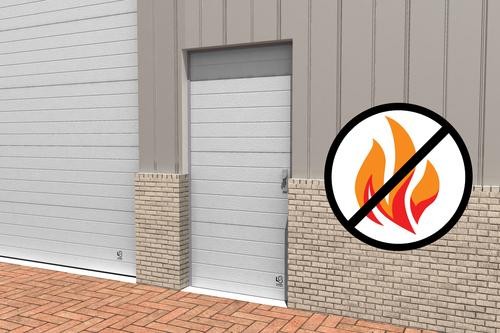 Fire-resistant hinged doors