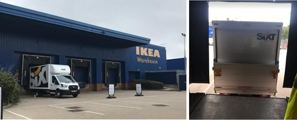 IKEA before van dock leveller installation