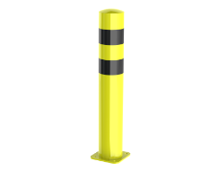 Safety bollard for the loading bay