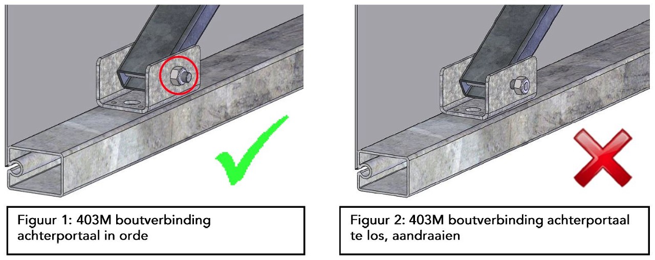 Dock shelter onderhoudswerkzaamheden