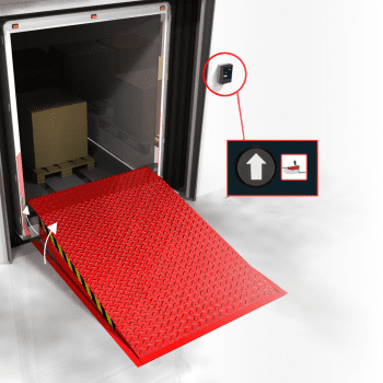 Dock leveller with simple operation